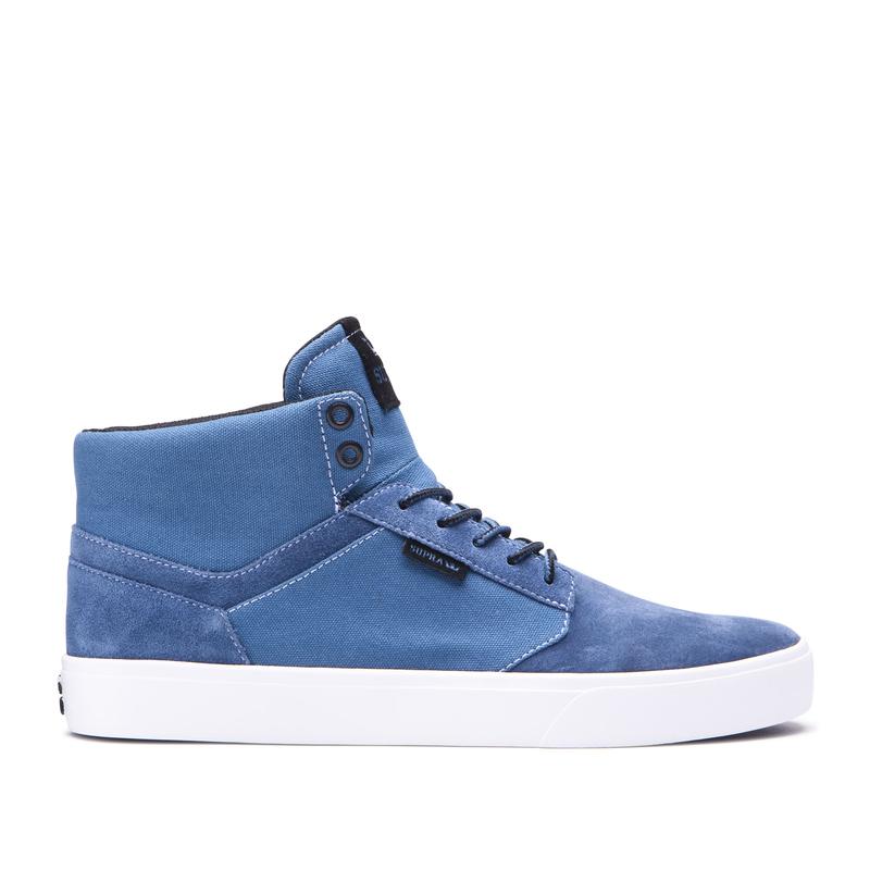 Buty Supra YOREK HIGH - Sneakersy Wysokie Damskie - Niebieskie (DTZS-04576)